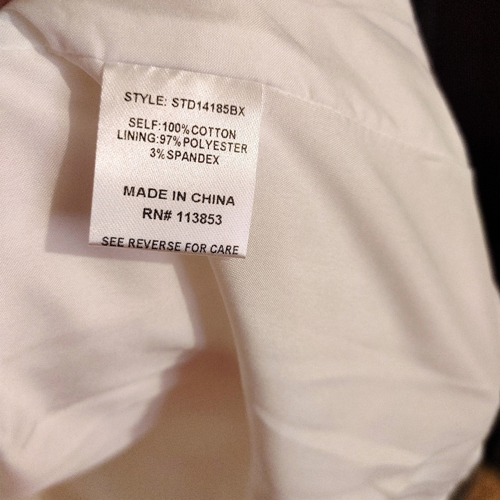 AVARA White Ruffled Cap Sleeve Dress Size XX-Large - Picture 8 of 14
